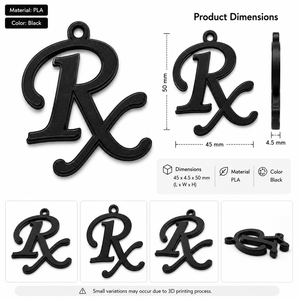 Rx Symbol Keychain — Pharmacist & Doctor Gift